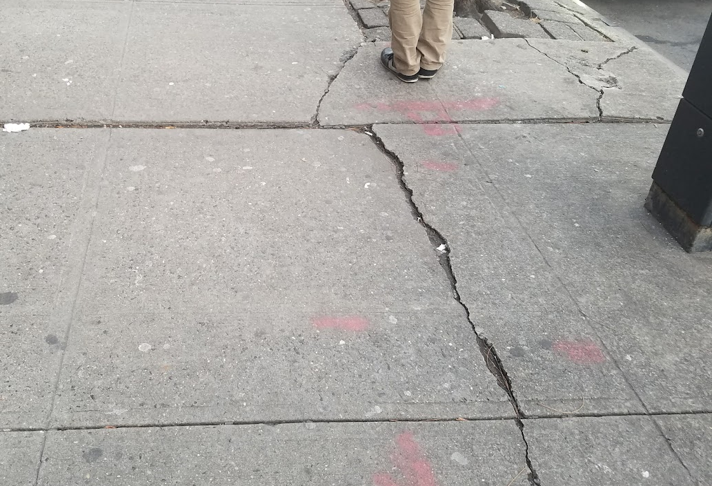 sidewalk damage
